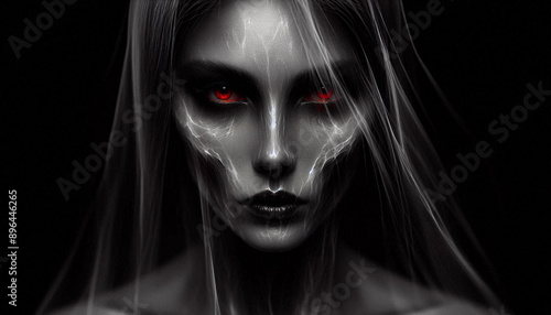 portrait of a woman evil ghost