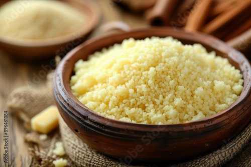 Brazilian cuscuz doce a sweet couscous dessert