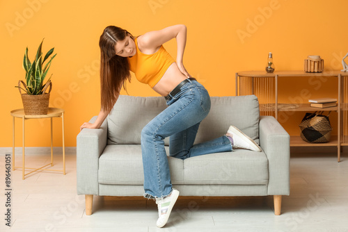 Young woman suffering from ...