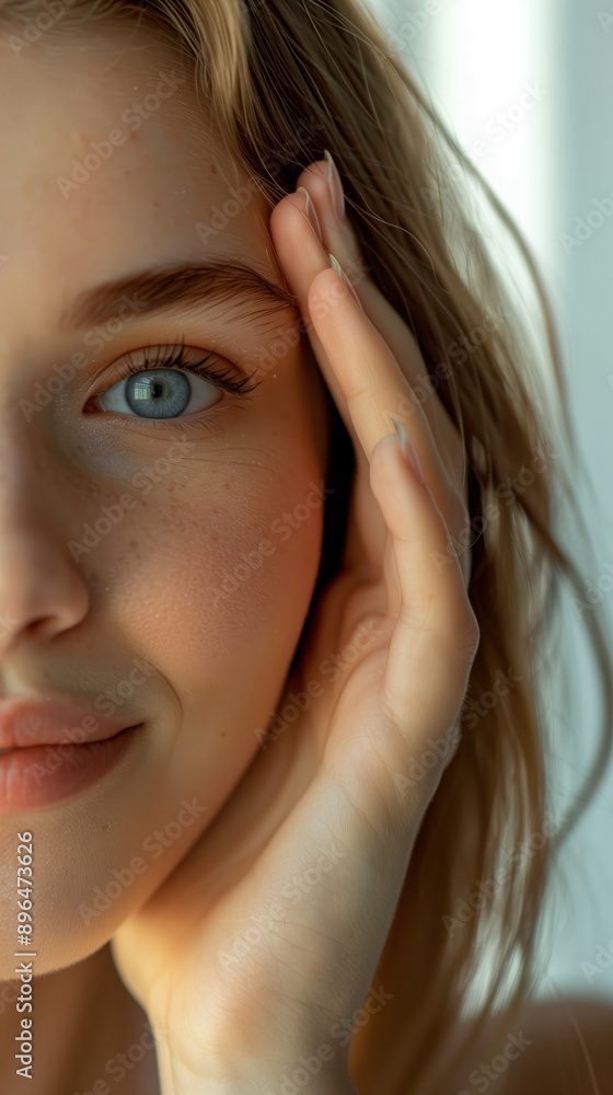 Portrait of a smiling woman in a studio photography. A beautiful woman taking a portrait in a professional studio. Portrait of a smiling woman in a studio photography. A beautiful woman taking a portrait in a professional studio.