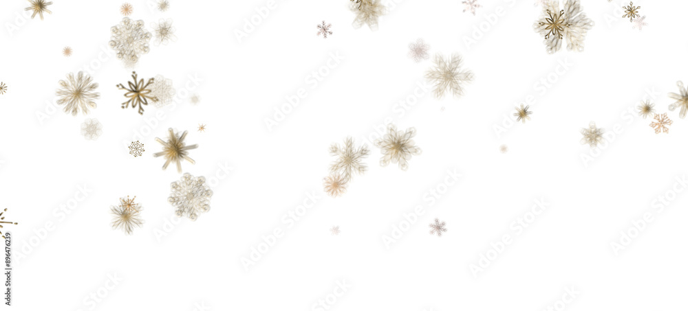 Frosty Snowfall: Mesmeric 3D Illustration Depicting Descending Holiday Snowflakes Frosty Snowfall: Mesmeric 3D Illustration Depicting Descending Holiday Snowflakes
