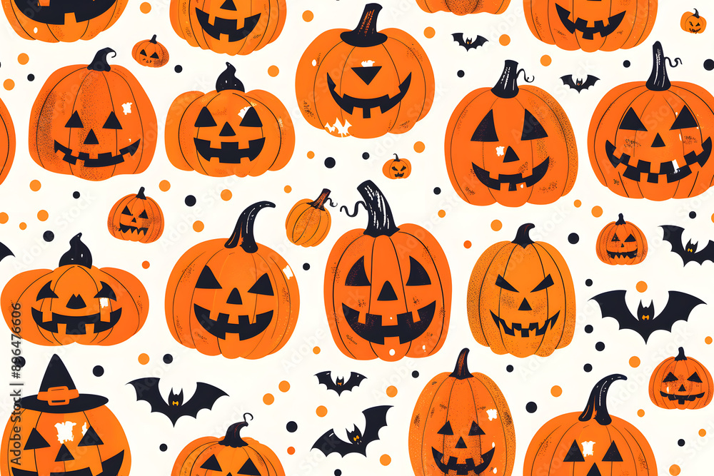 Halloween seamless pattern Halloween seamless pattern