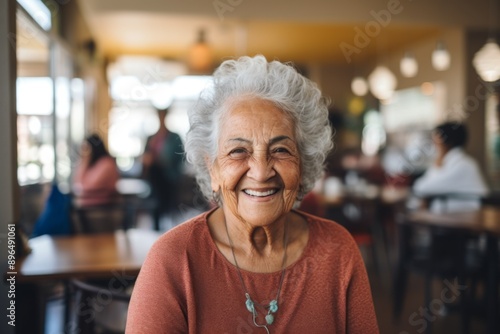 Portrait of a senior Mexican woman in nursing home