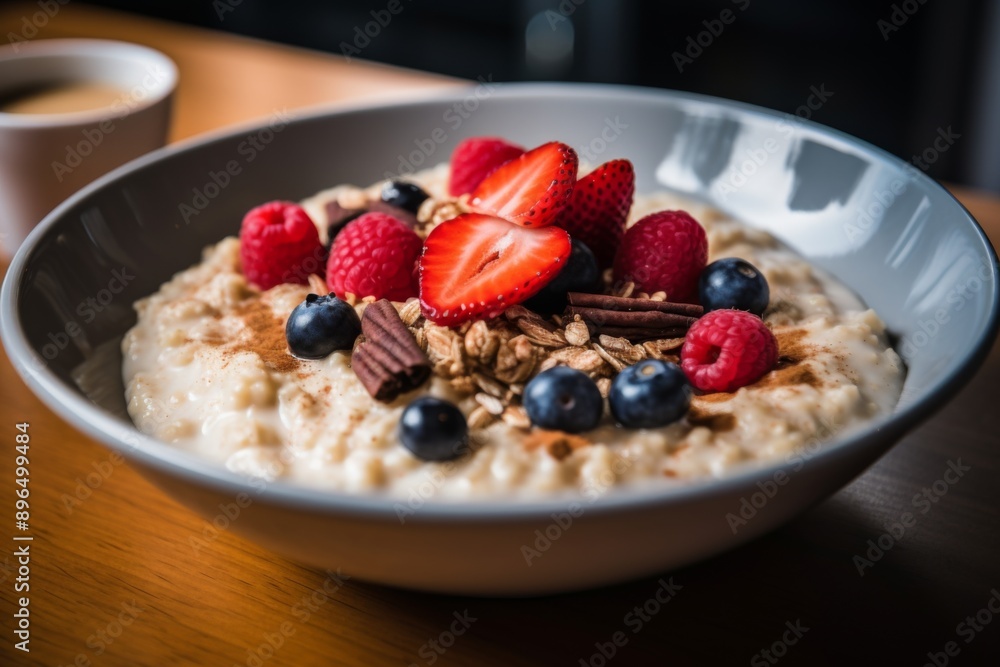 Close up of oat meal in a bowl Close up of oat meal in a bowl