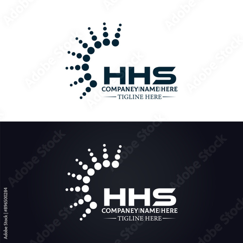 HHS logo. H H S design. White HHS letter. HHS, H H S letter logo design. H H S letter logo design in GOLD, GOLDEN LOGO, THREE, style. letter logo set in one artboard. H H S letter logo vector design. photo