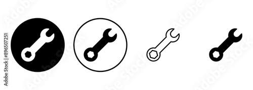 Wrench icon set. repair icon vector. tools icon vector
