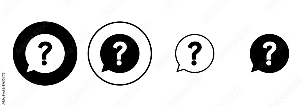 Question icon set. question mark icon vector. Question icon set. question mark icon vector.