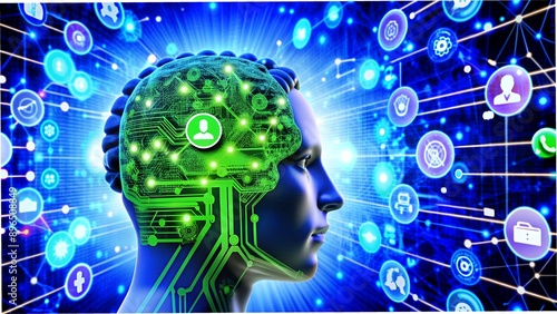 Wallpaper Mural Business Intelligence (Bi), Artficial Intelligence (Ai), Digital marketing, business strategy and technology concept  Torontodigital.ca