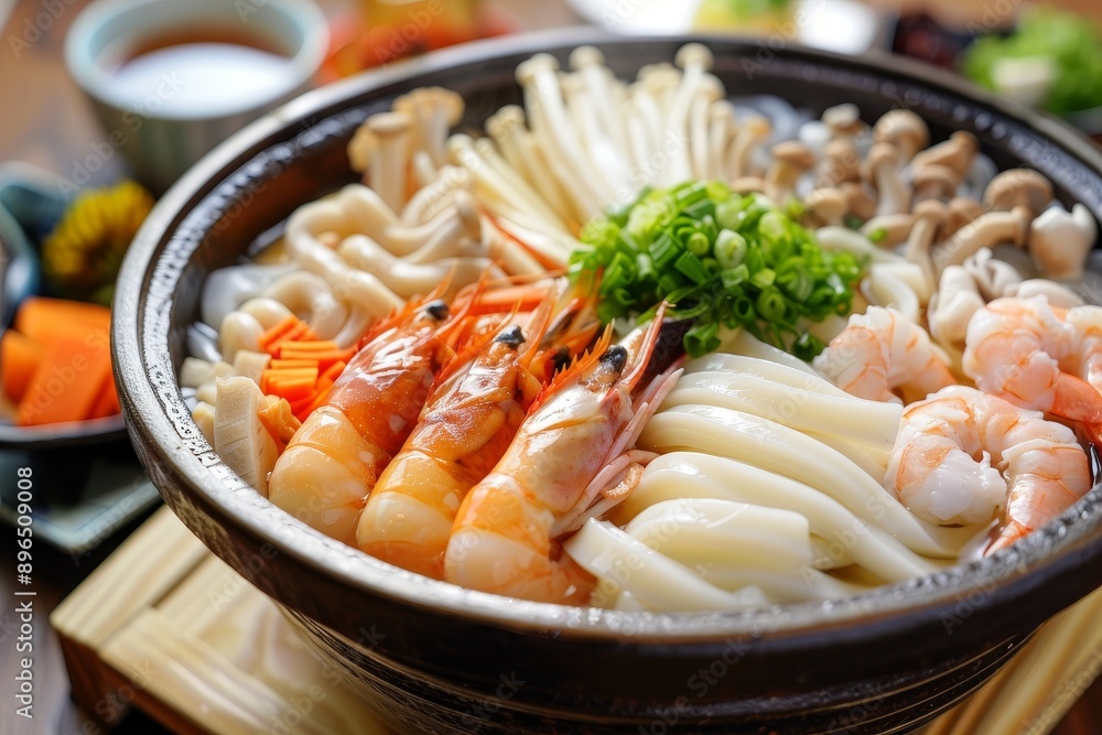 Japanese hot pot Udon noodle Japanese hot pot Udon noodle