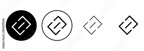 Link icon set. Hyperlink chain symbol.