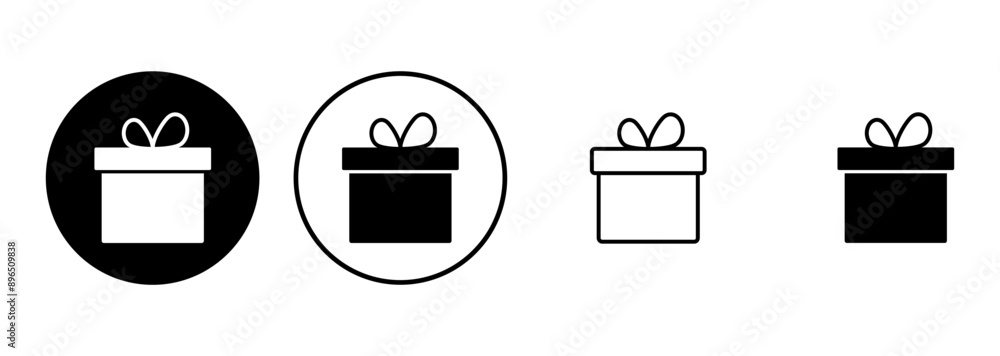 Gift icon set. gift vector icon. birthday gift Gift icon set. gift vector icon. birthday gift