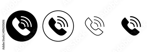 Call icon set. telephone icon vector. phone icon vector. contact us