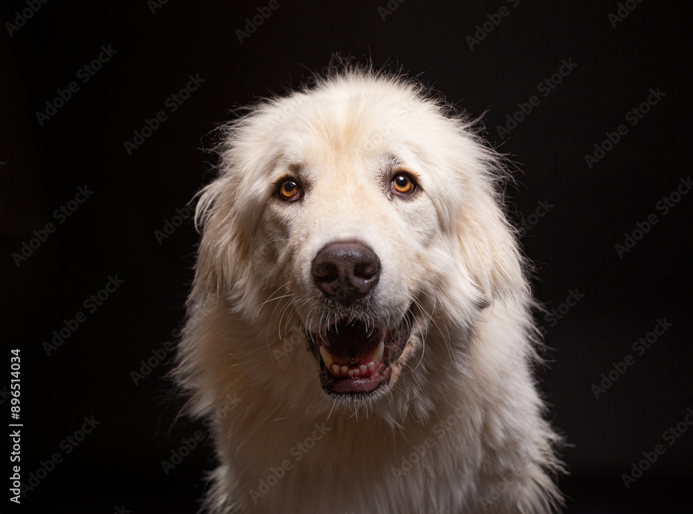 cute dog on an isolated background in a studio shot cute dog on an isolated background in a studio shot