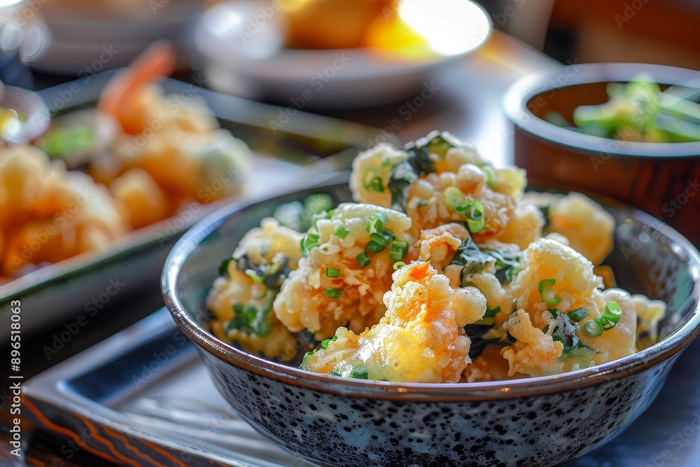 Pieces of Tempura Batter Deep fried Pieces of Tempura Batter Deep fried
