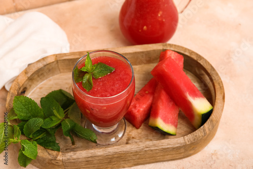 Refreshing watermelon juice...
