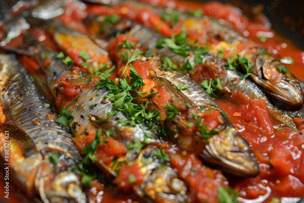 Spicy tomato sauce with sardines Spicy tomato sauce with sardines