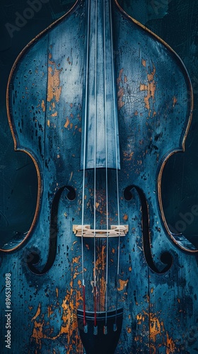 cello mit blauem hintergrund, Streichinstrument photo