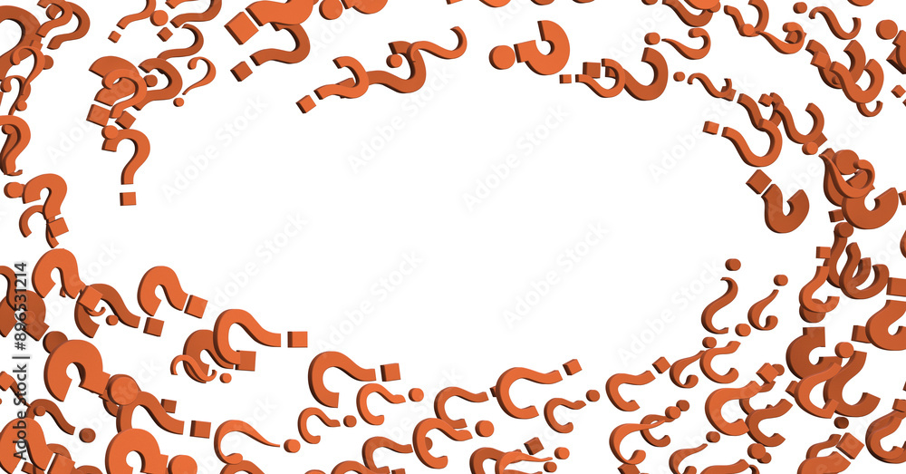 question marks. Computer generated 3d question marks. Computer generated 3d