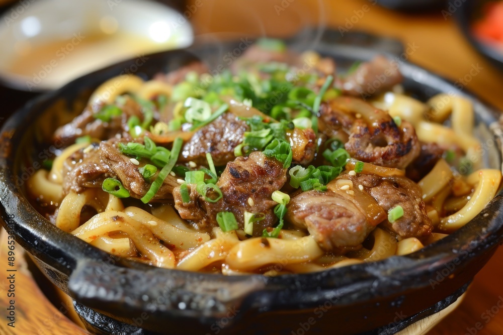 udon with meat udon with meat