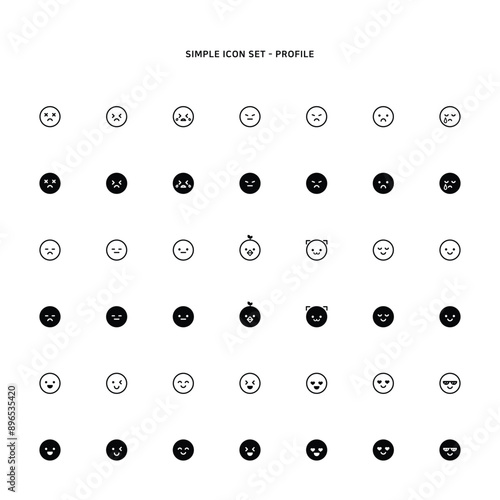 Icons based on facial expression
