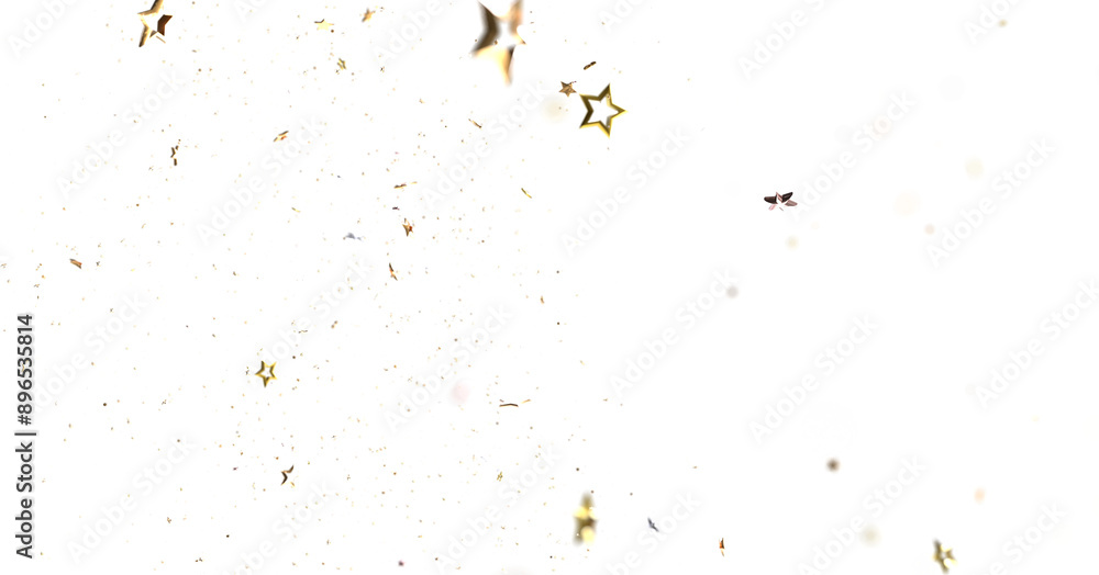 Obraz premium Christmas Star Plummet: Astonishing 3D Illustration Depicting Falling Holiday Stardust