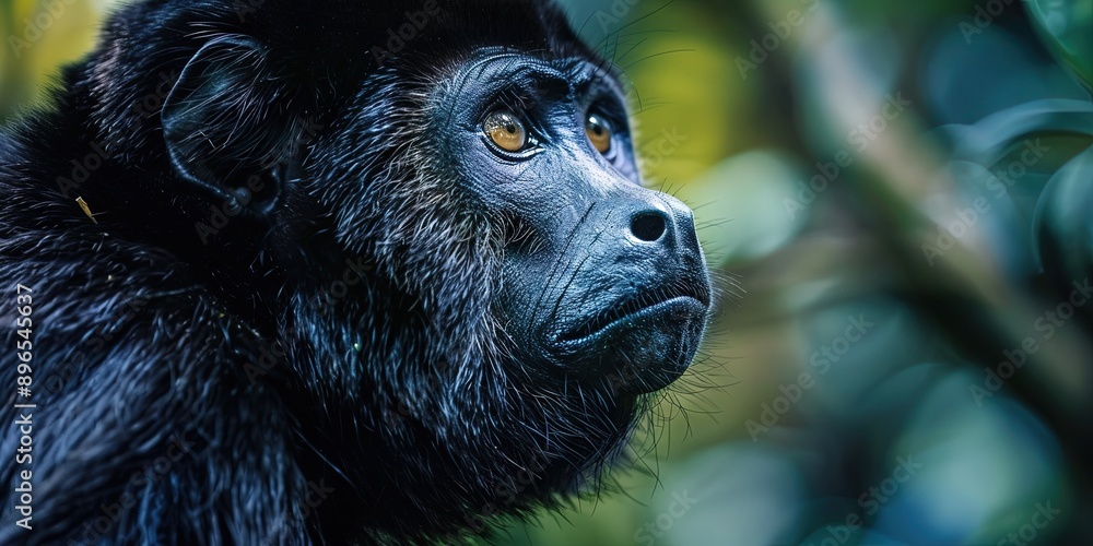 Obraz premium howler monkey in the wild, 