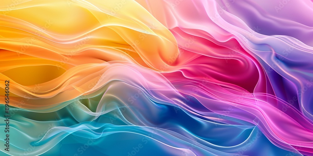 A vibrant abstract background with swirling colors A vibrant abstract background with swirling colors
