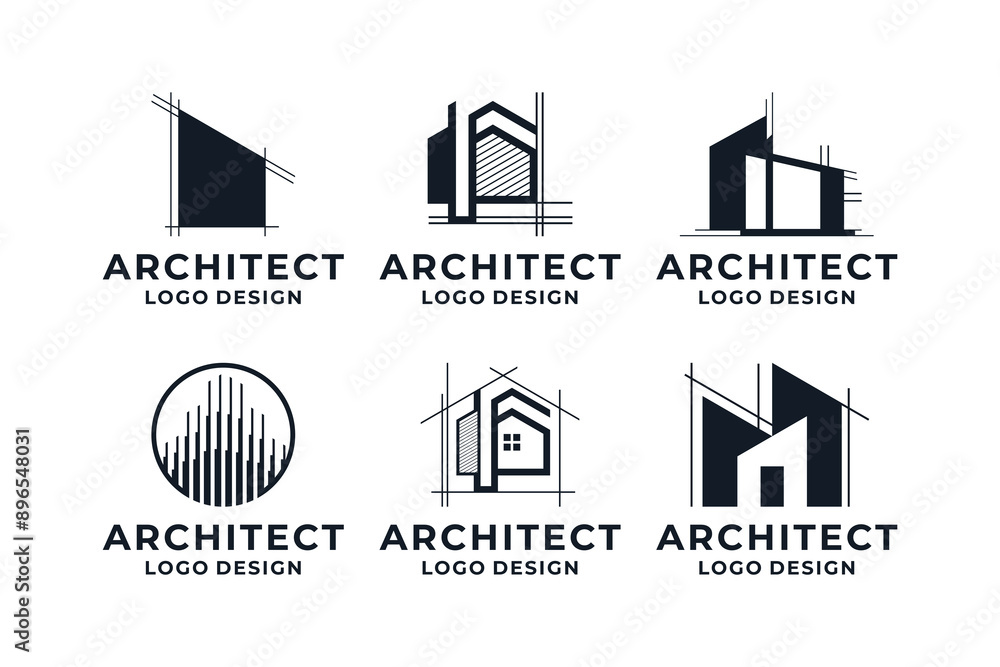 Building architecture logo design collection Building architecture logo design collection