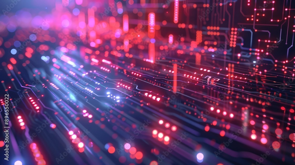An abstract background with a digital matrix of glowing lines and data symbols. An abstract background with a digital matrix of glowing lines and data symbols.