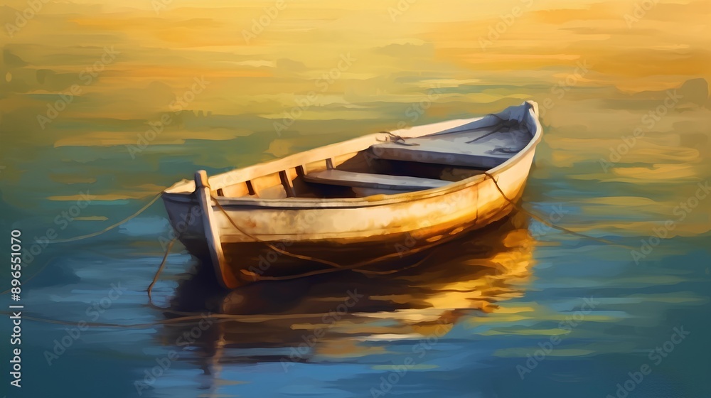 Fototapeta premium boat made by midjourney