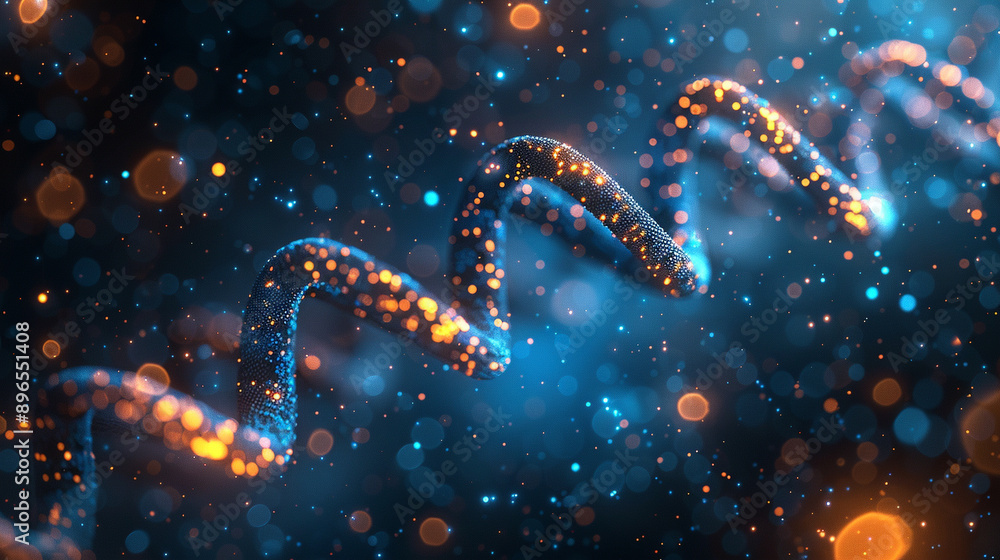 DNA helix, symbolizing genetic research and medical science, set against a sleek background. This image represents the essence of cellular biology and the intricate structure of life DNA helix, symbolizing genetic research and medical science, set against a sleek background. This image represents the essence of cellular biology and the intricate structure of life