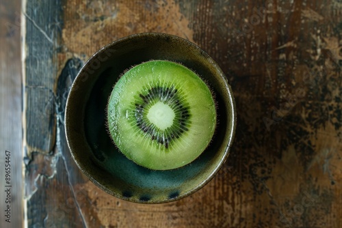 Weiki Kiwi in a bowl, Top View photo