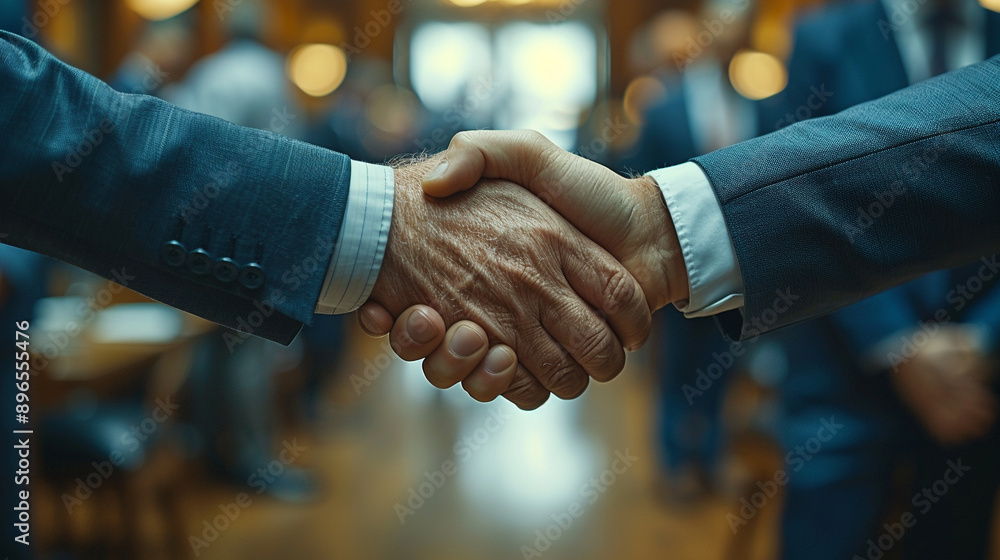 professional handshake between businessmen, symbolizing trust, agreement, partnership, and successful collaboration. The image captures a formal, positive interaction in a business setting professional handshake between businessmen, symbolizing trust, agreement, partnership, and successful collaboration. The image captures a formal, positive interaction in a business setting