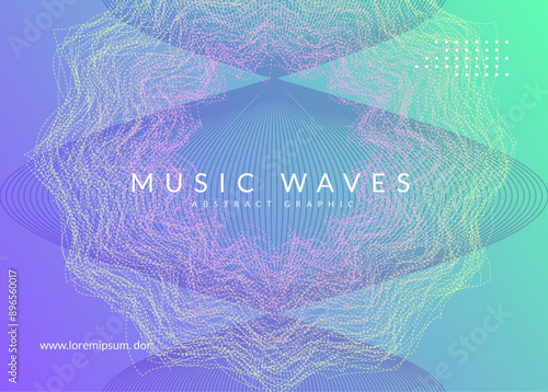 Dance Poster. Soundwave Radio Invitation. Fest Event. Green Discotheque Flyer. Music Trance Element. Festival Invite. Violet Sound Design. Pink Dance Poster