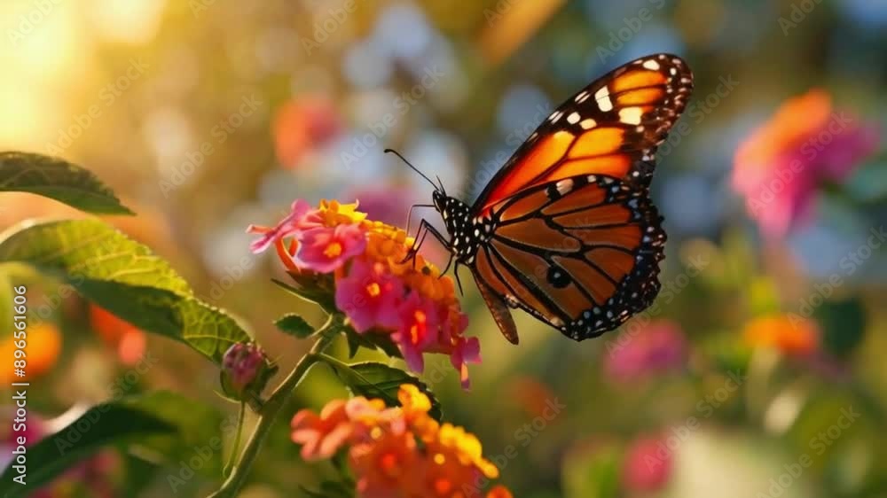 butterfly on flower butterfly on flower