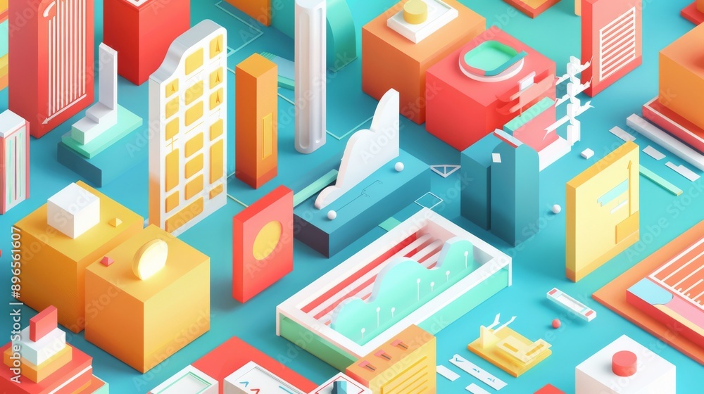 Obraz premium Create an infographic with 12 tabs. The design should include clear and visually distinct tabs for organizing information or data across multiple sections. Use vector illustration for sharp and scalab