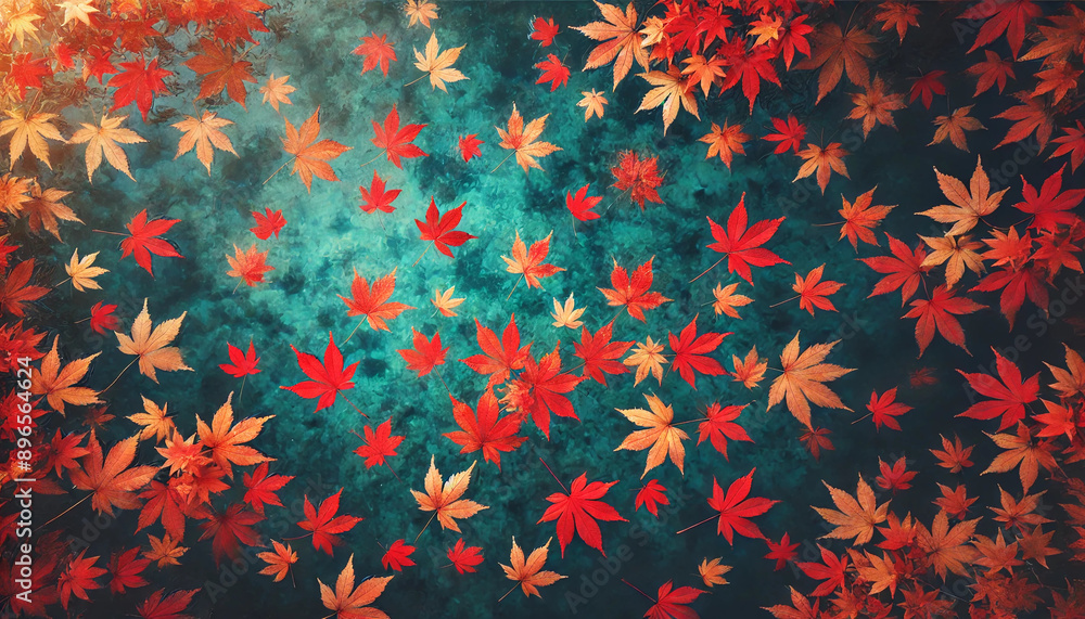 水面に浮かぶ紅葉 水面に浮かぶ紅葉