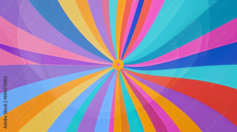 Abstract Colorful Radiating Stripes Background. Abstract Colorful Radiating Stripes Background.