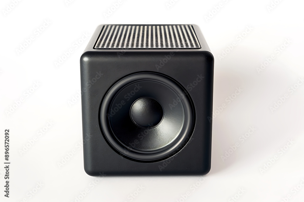 Obraz premium Bluetooth speaker isolated on white background.