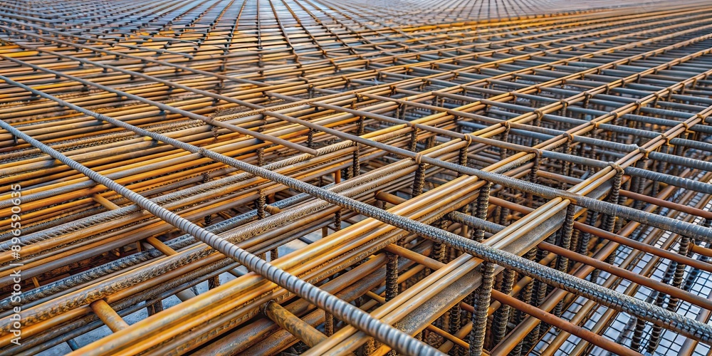 Composite rebars reinforcing cage with fiberglass reinforcement , construction, infrastructure Composite rebars reinforcing cage with fiberglass reinforcement , construction, infrastructure