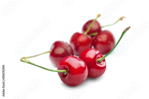 Fresh ripe sweet cherry fruit