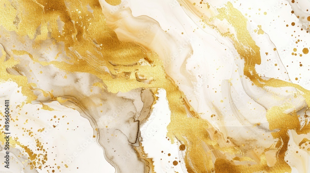 Elegant gold paint and ink background with marble texture, perfect for luxury watercolor art. Elegant gold paint and ink background with marble texture, perfect for luxury watercolor art.