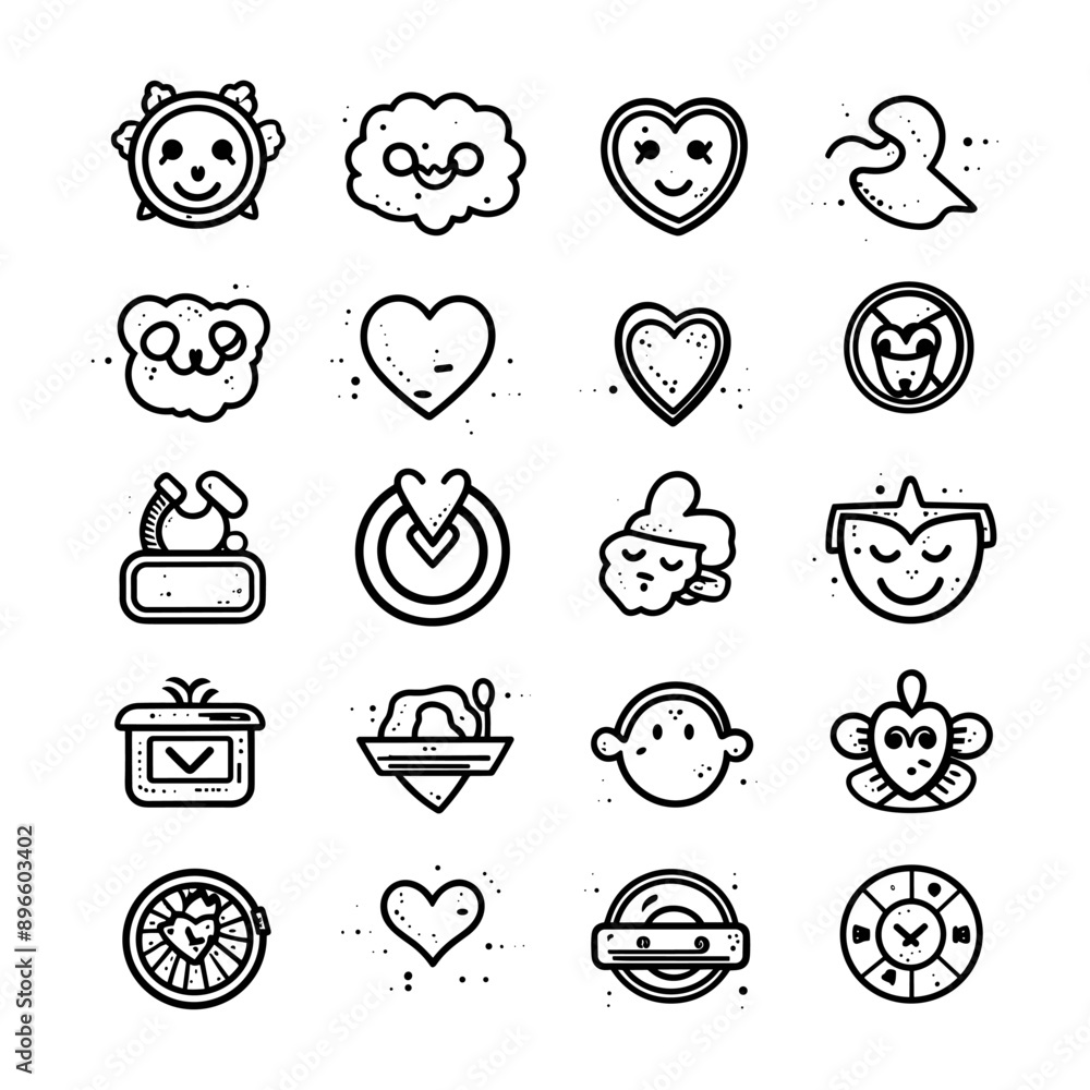 cute dollar icon set, white background, vector cute dollar icon set, white background, vector