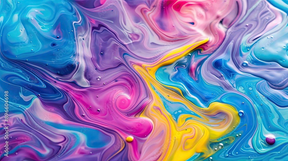 Vibrant paint swirl and water ink blend, perfect for creating a colorful abstract background. Vibrant paint swirl and water ink blend, perfect for creating a colorful abstract background.