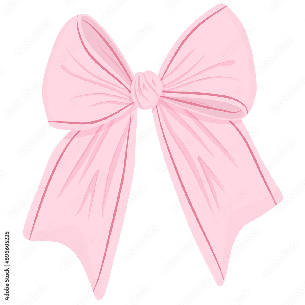 Cute coquette ribbon pink aesthetic illustration Cute coquette ribbon pink aesthetic illustration