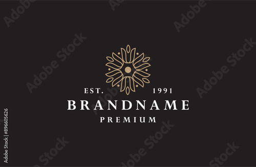 Creative flower luxury design template