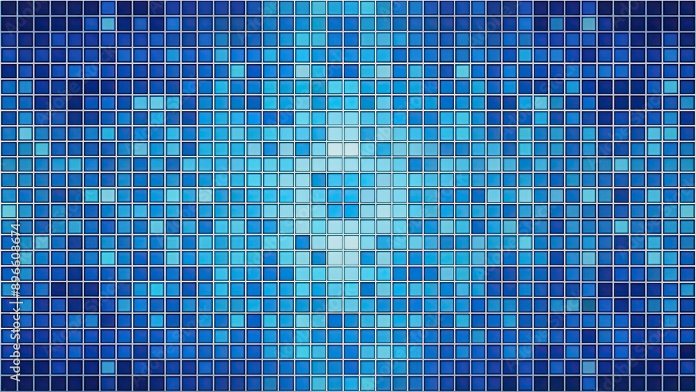 Blue pixels grid palette with indigo shades, forming a square mosaic pattern on an abstract monochrome background, blue, pixels Blue pixels grid palette with indigo shades, forming a square mosaic pattern on an abstract monochrome background, blue, pixels