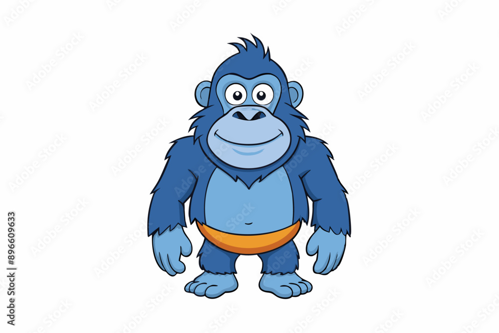Funny Gorilla Vector Illustration Cartoon, Clipart, Line Art Design on White Background, Funny gorilla vector illustration with white background, ideal for cartoons, clipart, and designs Funny Gorilla Vector Illustration Cartoon, Clipart, Line Art Design on White Background, Funny gorilla vector illustration with white background, ideal for cartoons, clipart, and designs
