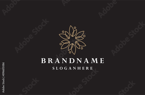 Creative flower luxury design template