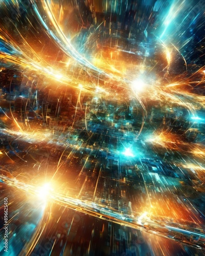 Communication Internet Theme background. as wide banner design with copyspace area. - Generative AI